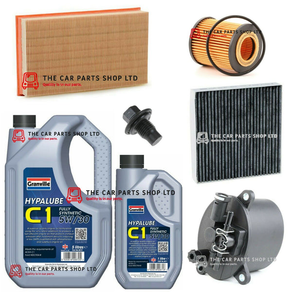 FOR JAGUAR XF X250 FULL SERVICE KIT 6L GRANVILLE C1 OIL + ALL FILTERS & PLUG NEW