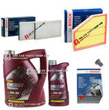 FOR BMW 5 SERIES 520D E61 ESTATE BOSCH SERVICE KIT BOSCH POLLEN AIR OIL & 5L OIL