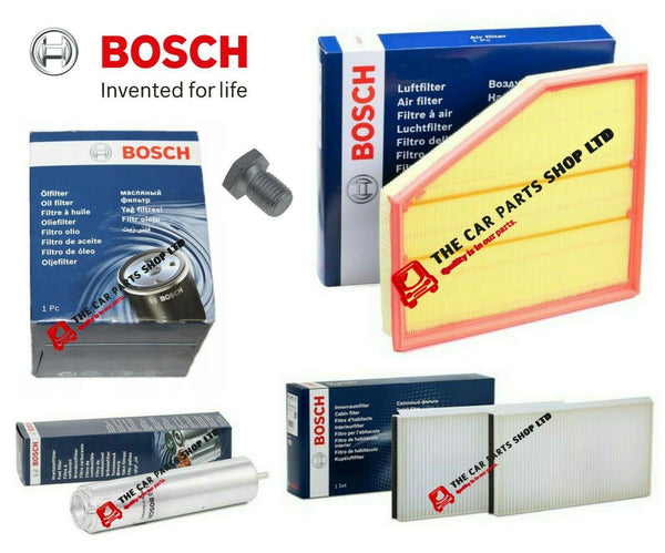 FOR BMW 5 SERIES 520D E61 ESTATE FULL BOSCH SERVICE FILTERS KIT ALL 4 FILTERS OE