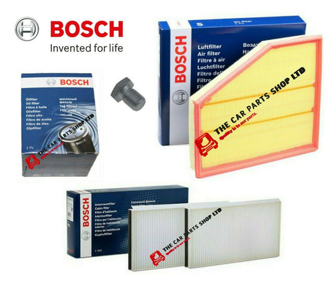 FOR BMW 5 SERIES 520D E61 ESTATE BOSCH SERVICE FILTERS KIT POLLEN AIR & OIL OEM