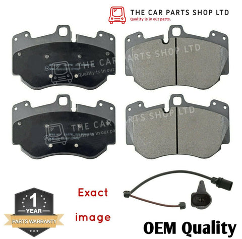 TO FIT AUDI R8 5.2 FSI QUATTRO 2010-2015 FRONT BRAKE PADS & WEAR SENSOR