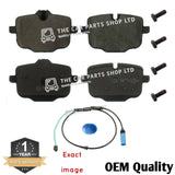 FOR BMW 530D G30 G31 2017-2020 OE QUALITY REAR BRAKE PADS & WEAR SENSOR LEAD