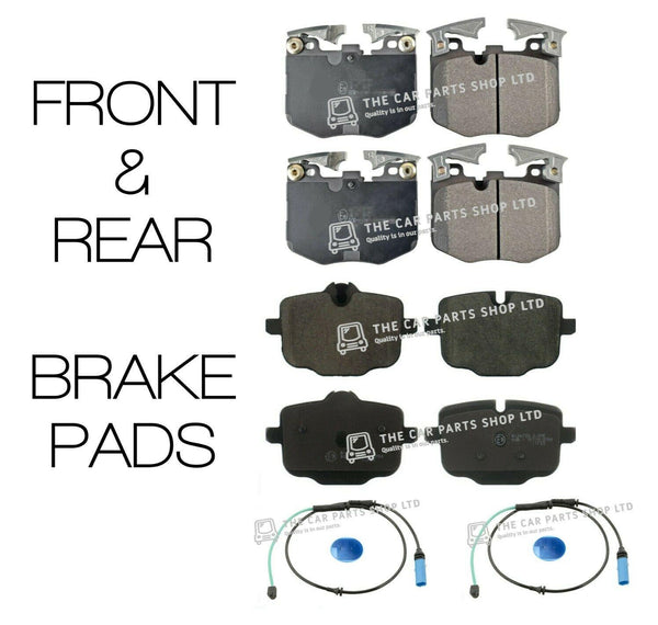 FOR BMW 530D G30 G31 2017-2020 FRONT & REAR BRAKE PADS & SENSORS INCLUDED