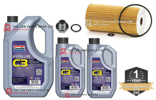 FITS HYUNDAI SANTA FE 2.2 CRDI 2005> SERVICE KIT 7L 5W30 OIL + OIL FITLER & PLUG