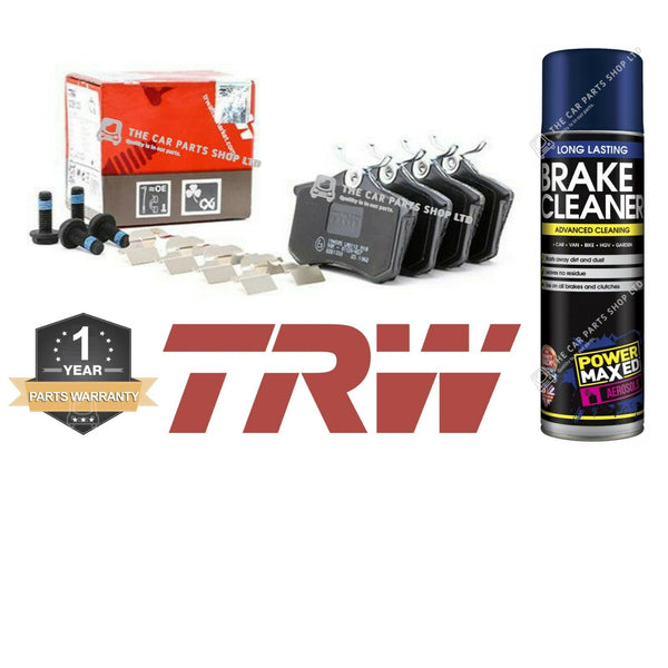 FOR SEAT LEON 1.9 TDI MK1 2005-2013 TRW REAR BRAKE PADS & BRAKE CLEANER NEW