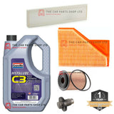 FOR MINI 1.6 ONE SEVEN R50 01-07 FULL SERVICE KIT 5L GRANVILLE + FILTERS PLUG