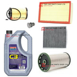 FOR AUDI A3 2.0 TDI 13-20 FULL SERVICE KIT 5L GRANVILLE OIL + AIR OIL CABIN FUEL