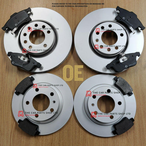 FOR SEAT LEON 1.9 TDI MK1 05-13 NK COATED FRONT & REAR BRAKE DISCS AND PADS NEW