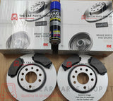 FOR SEAT LEON 1.9 TDI MK1 05-13 NK COATED FRONT & REAR BRAKE DISCS AND PADS NEW
