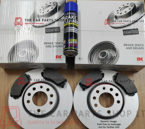 FOR SEAT LEON 1.9 TDI MK1 05-13 NK COATED FRONT & REAR BRAKE DISCS AND PADS NEW