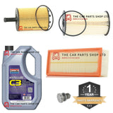 FOR VW EOS 2.0 TDI 2006> SERVICE KIT 5L GRANVILLE 5W30 OIL AND 3 FILTERS + PLUG