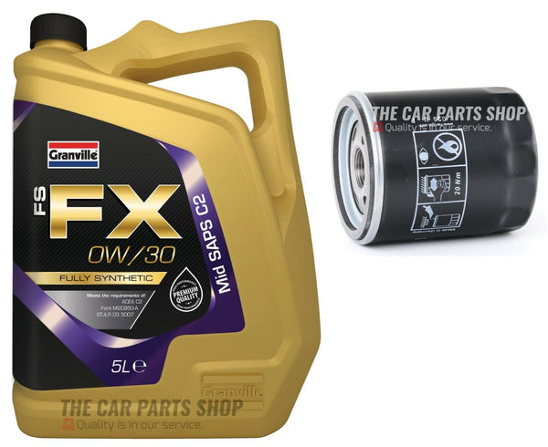 FOR TOYOTA PROACE 2.0 DIESEL 2016> SERVICE KIT 5L 0W30 OIL + OIL FILTER NEW