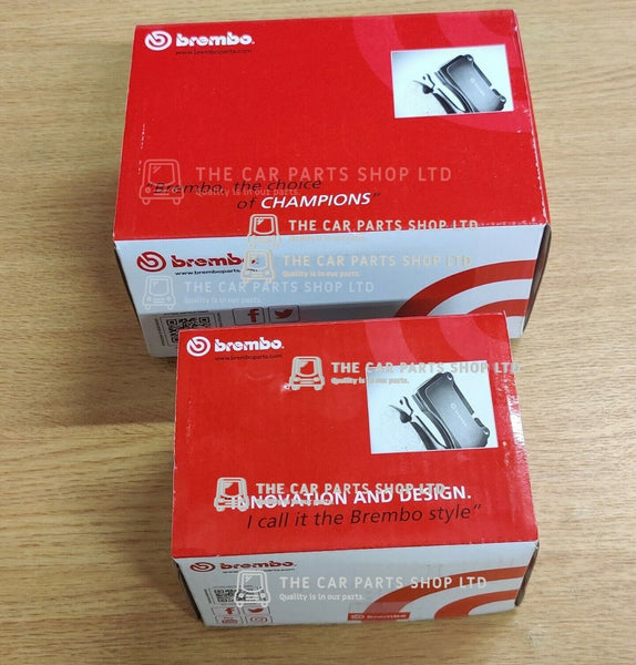 FOR AUDI A4 2.0 TDI 2008-2015 FRONT & REAR BREMBO PREMIUM BRAKE PADS