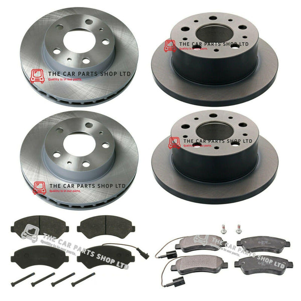 FOR CITROEN JUMPER HDI FRONT & REAR BRAKE DISCS AND BRAKE PADS NEW OE QUALITY
