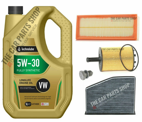 FOR VW PASSAT CC 2.0 TDI (35) 2008-2012 SERVICE KIT 507 OIL AND AIR OIL POLLEN