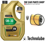 TO FIT VW GOLF 1.6 FSI PETROL MK5 SERVICE KIT 5L 5W30 + OIL FILTER + PLUG