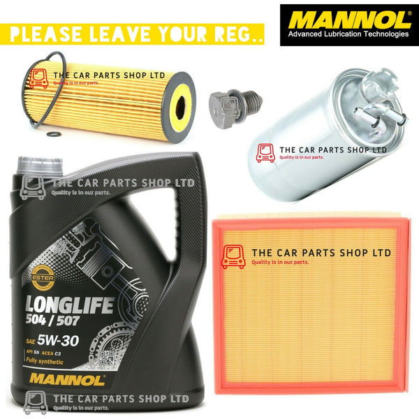 5L OIL + OIL AIR FUEL FILTER SERVICE KIT TO FIT  AUDI A4 8H CABRIO TDI 02-09 NEW