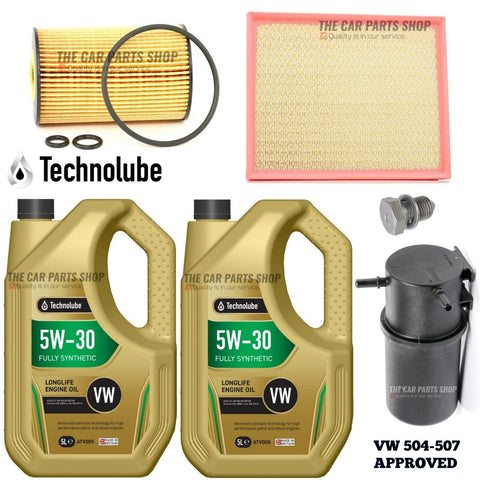 TO FIT VW CRAFTER 2.0 TDI SERVICE KIT 10L 507 + AIR OIL FUEL & SUMP PLUG