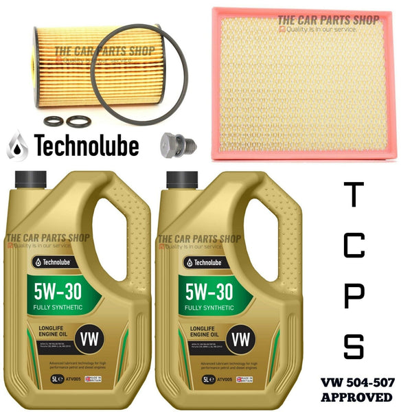 TO FIT VW CRAFTER 2.0 TDI SERVICE KIT 10L 507 + SUMP PLUG + AIR & OIL FILTER