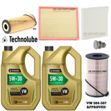 FITS VW CRAFTER 2.5 TDI SERVICE KIT 10L 507 OIL + FULL KIT + SUMP PLUG