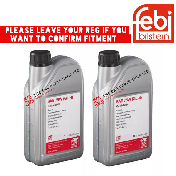 FITS VW CADDY MAXI LIFE 1.6 TDI 2L SEMI-AUTO DSG GEAR OIL SAE 75W OE QUALITY
