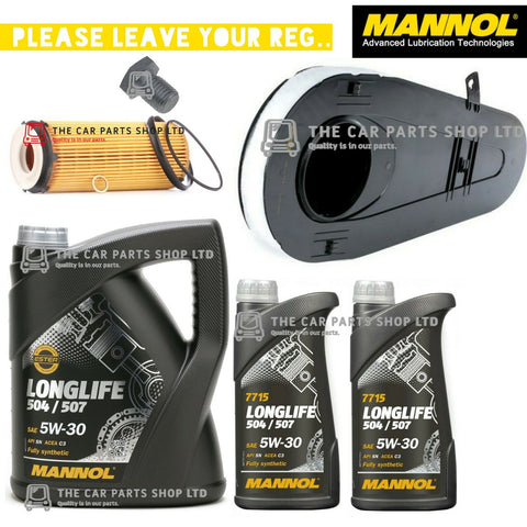 FOR BMW 730D MSPORT SERVICE KIT 7L MANNOL OIL AND OIL FILTER AIR FILTER + PLUG