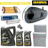 FOR BMW 730D MSPORT SERVICE KIT 7L MANNOL OIL + FULL FILTER KIT & SUMP PLUG NEW
