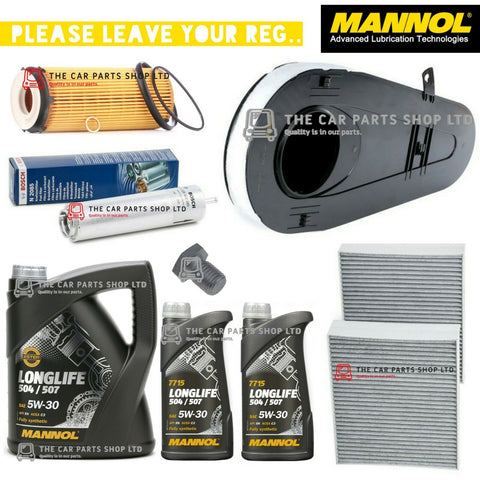 FOR BMW 730D MSPORT SERVICE KIT 7L MANNOL OIL + FULL FILTER KIT & SUMP PLUG NEW
