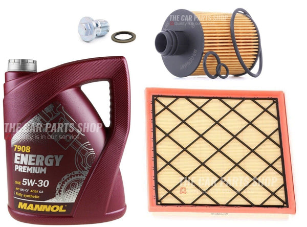 FOR VAUXHALL INSIGNIA 2.0 CDTI 13-17 SERVICE KIT AIR & OIL FILTER + 5L LONGLIFE