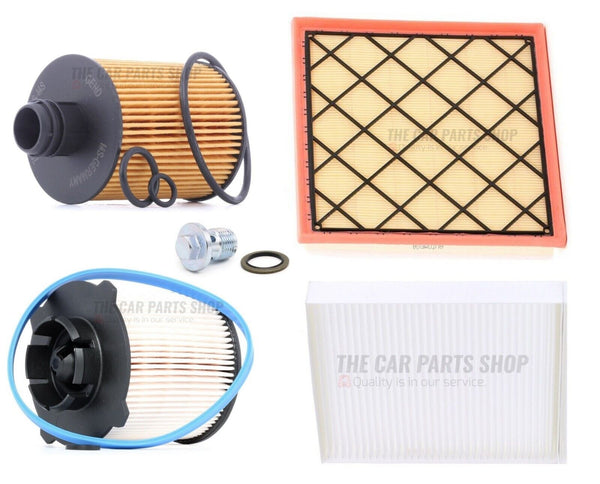 FOR VAUXHALL INSIGNIA 2.0 CDTI 13-17 FULL SERVICE FILTER KIT FULL KIT DRAIN PLUG