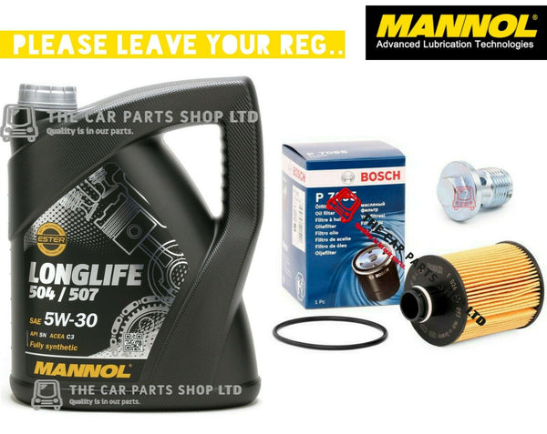 FITS VAUXHALL INSIGNIA 2.0 CDTI 2013> BOSCH SERVICE KIT BOSCH FILTER & 5L OIL OE