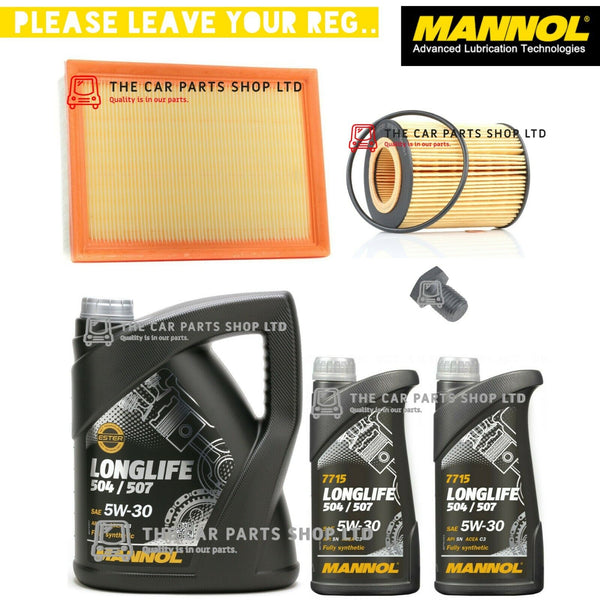 FOR BMW Z4 2.5i ROADSTER E85 SERVICE KIT 7L MANNOL 5W30 + AIR & OIL FILTER KIT