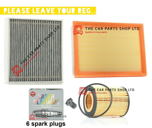 FOR BMW Z4 2.5i ROADSTER E85 FULL SERVICE FILTERS KIT WITH 6 NGK SPARK PLUGS NEW