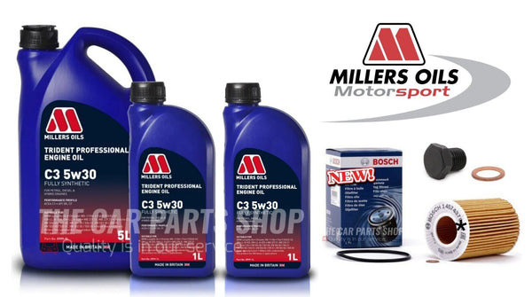 BOSCH SERVICE KIT FITS BMW Z4 2.5i PETROL E85 7L OIL + BOSCH OIL FILTER & PLUG