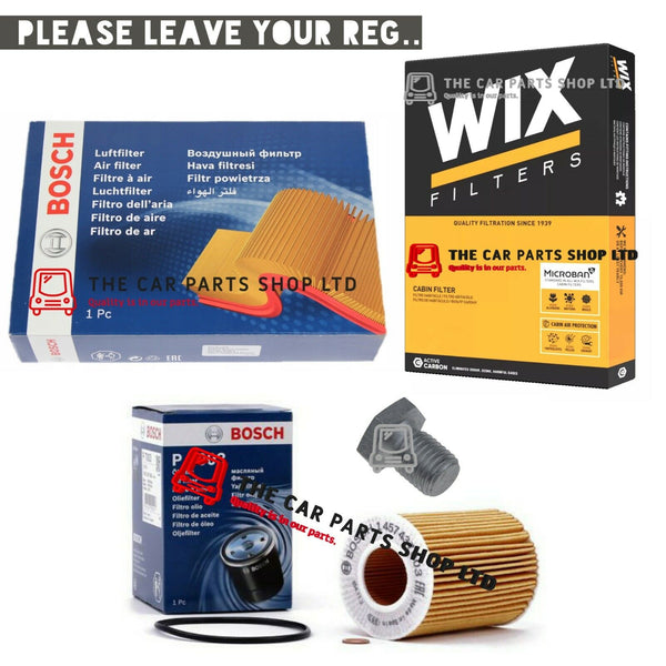 BOSCH WIX SERVICE FILTERS KIT FOR BMW Z4 2.5i E85 PETROL 3 PREMIUM FILTERS PLUG