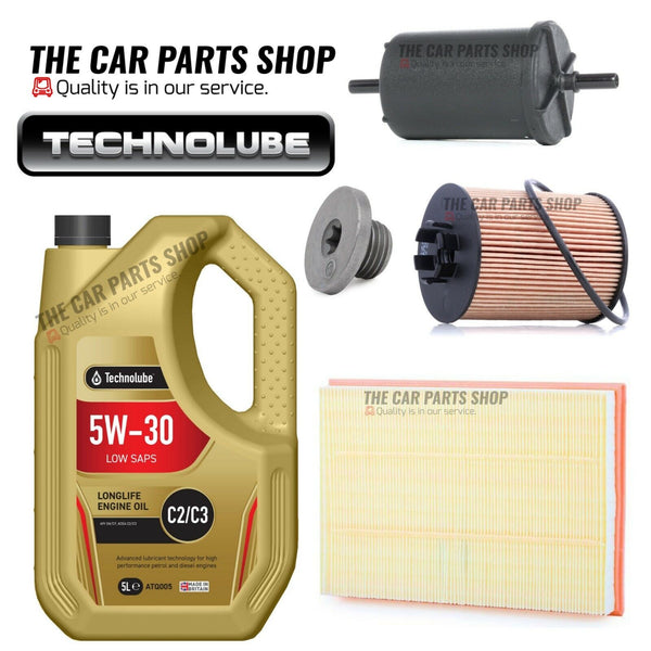FOR VAUXHALL CORSA C MK2 1.2 PETROL SERVICE KIT 5L 5W30 & FUEL OIL AND AIR KIT