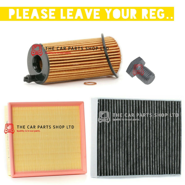 FOR BMW 118D F20 2015> SERVICE FILTER KIT AIR OIL AND CABIN FILTER + PLUG NEW