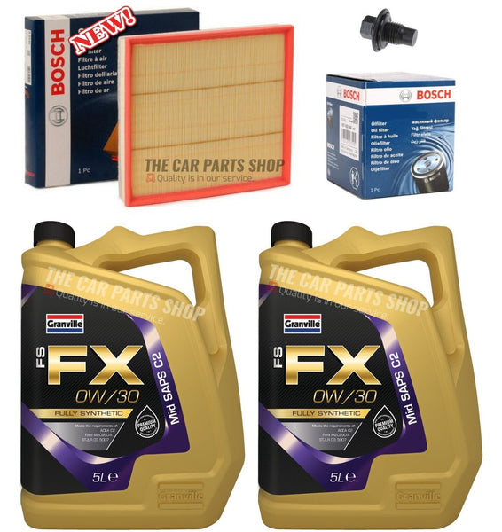 FOR FORD TURNEO 310 TITANIUM TDCI BOSCH SERVICE KIT 10L & AIR OIL FILTER + PLUG