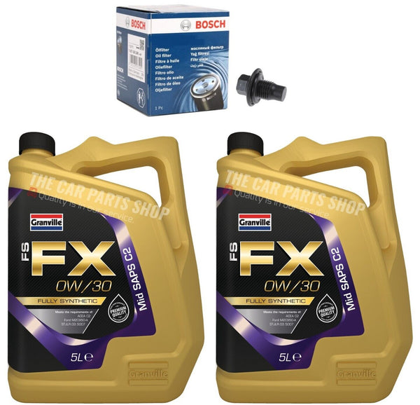 FOR FORD TURNEO 310 TITANIUM TDCI BOSCH SERVICE KIT BOSCH OIL FILTER & 10L 0W30