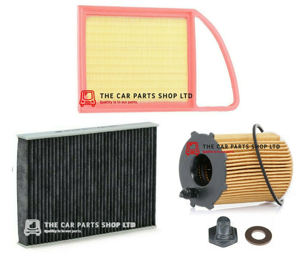 FOR PEUGEOT 508 1.6 E-HDI 2012> SERVICE FILTERS KIT AIR OIL CABIN + DRAIN PLUG
