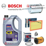 FOR VAUXHALL CORSA C MK2 1.2 BOSCH SERVICE KIT 5L GRANVILLE + AIR OIL FUEL FILT