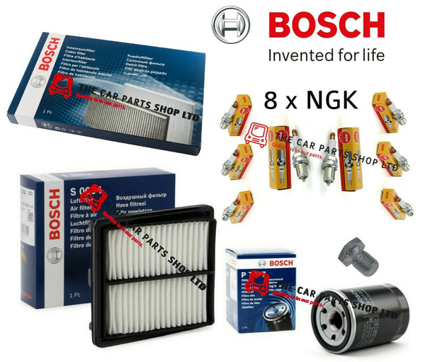 FULL BOSCH SERVICE FILTER KIT TO FIT HONDA JAZZ 1.4 PETROL ALL FILTERS AND PLUG