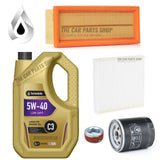 SERVICE KIT FOR FIAT 500 S 1.2 2007-2019 5L OIL + POLLEN OIL AIR + SUMP PLUG NEW