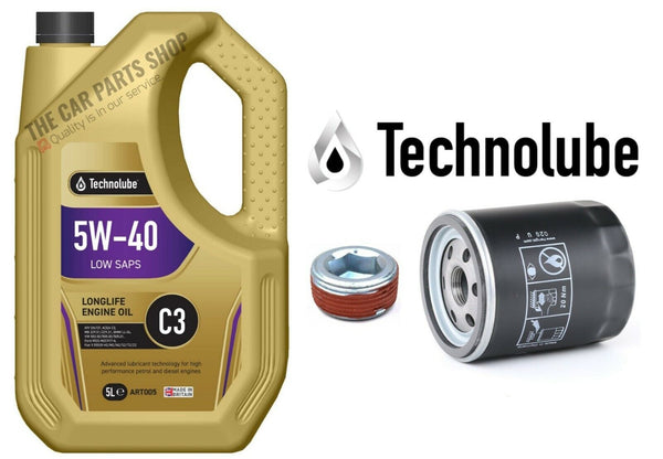 SERVICE KIT FOR FIAT 500 S 1.2 2007-2019 5L ENGINE OIL + OIL FILTER & SUMP PLUG