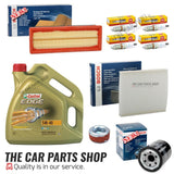 TO FIT FIAT 500 S 1.2 2007-19 FULL SERVICE KIT WITH CASTROL EDGE 5W40 4L + PLUGS