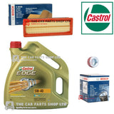 TO FIT FIAT 500 S 1.2 2007-19 BOSCH SERVICE KIT 4L CASTROL 5W40 & OIL AIR BOSCH