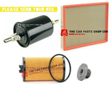 SERVICE FILTERS KIT TO FIT VAUXHALL VECTRA 1.8 MK2 FUEL AIR OIL NEW DRAIN PLUG