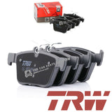 FOR AUDI A3 1.4 S-LINE 2012-2016 TRW PERFORMANCE REAR BRAKE PADS LINING OE