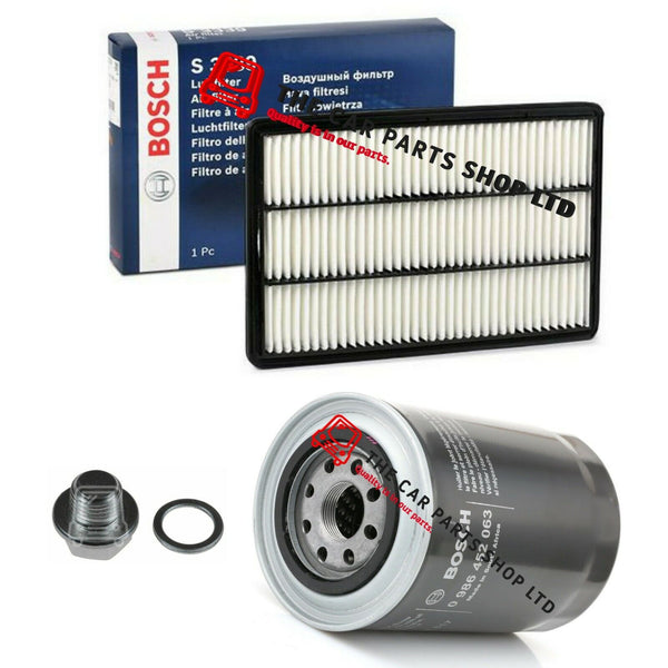 FOR MITSUBISHI SHOGUN 3.2 99-07 BOSCH SERVICE FILTER KIT 2 X BOSCH FILTERS PLUG