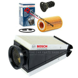 FITS MERCEDES C-CLASS C220D 14-18 BOSCH SERVICE FILTERS KIT BOSCH OIL & AIR PLUG